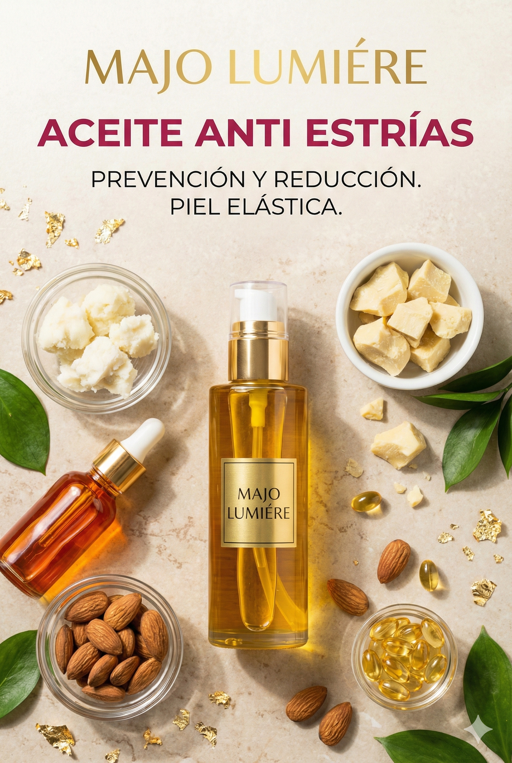 Aceite Anti Estrías de Alta Elasticidad - Prevención y Reducción